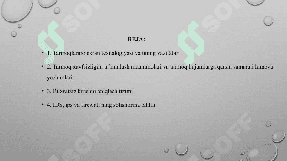 Tarmoqlararo ekran texnologiyalari 2