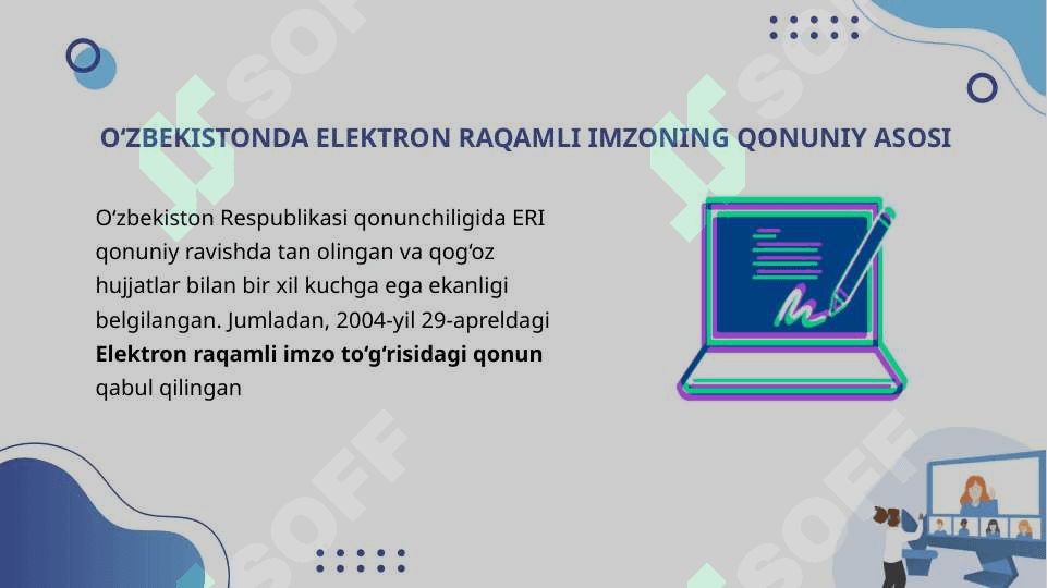 Elektron raqamli imzo va uni respublikamizda taqbiq etish holati 3