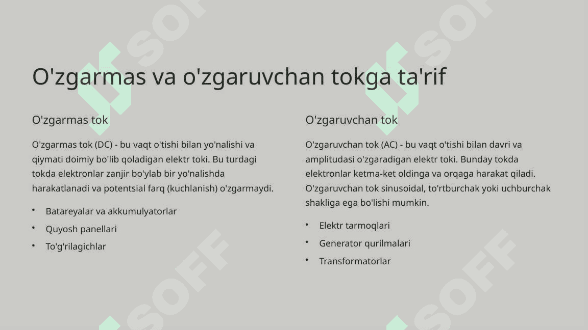 O'zgarmas va o'zgaruvchan tok nochiziq zanjirlarini analitik va grafoanalitik usulda echish usullari 2