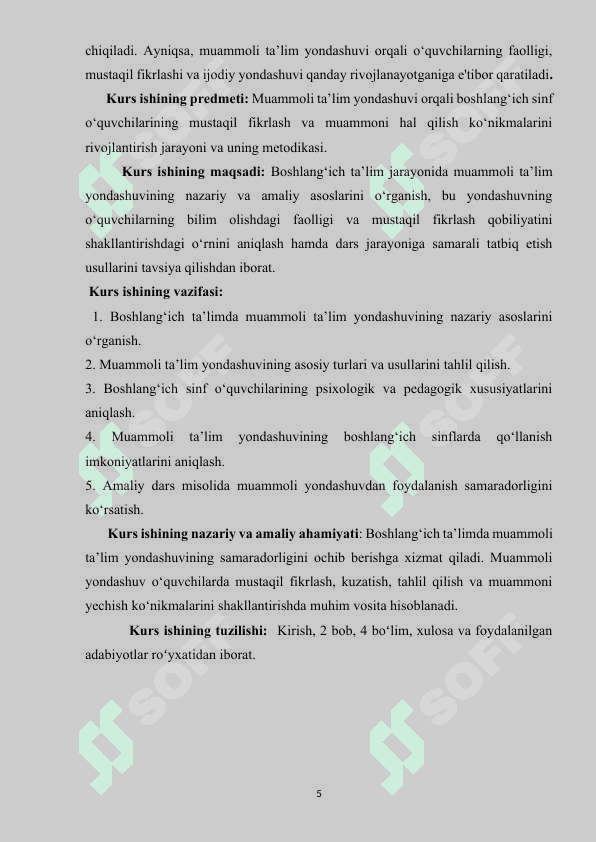 Boshlangich ta’limda muammoli ta’lim yondashuvi 5