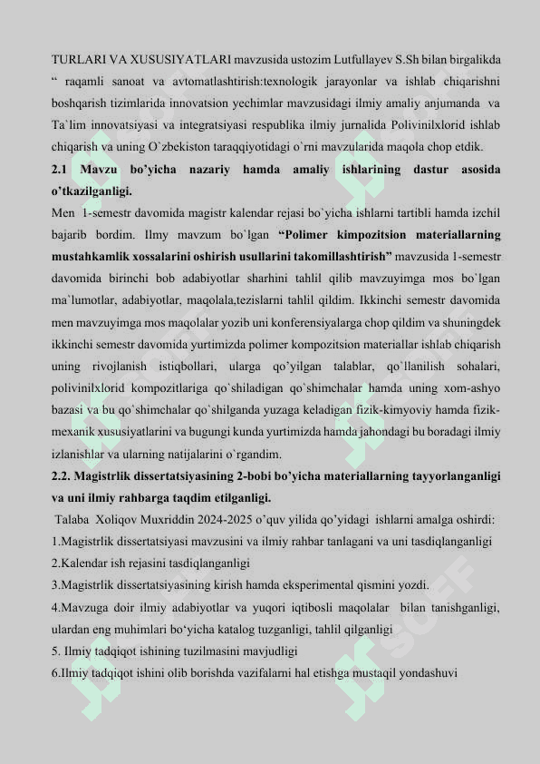 Hisobot 6