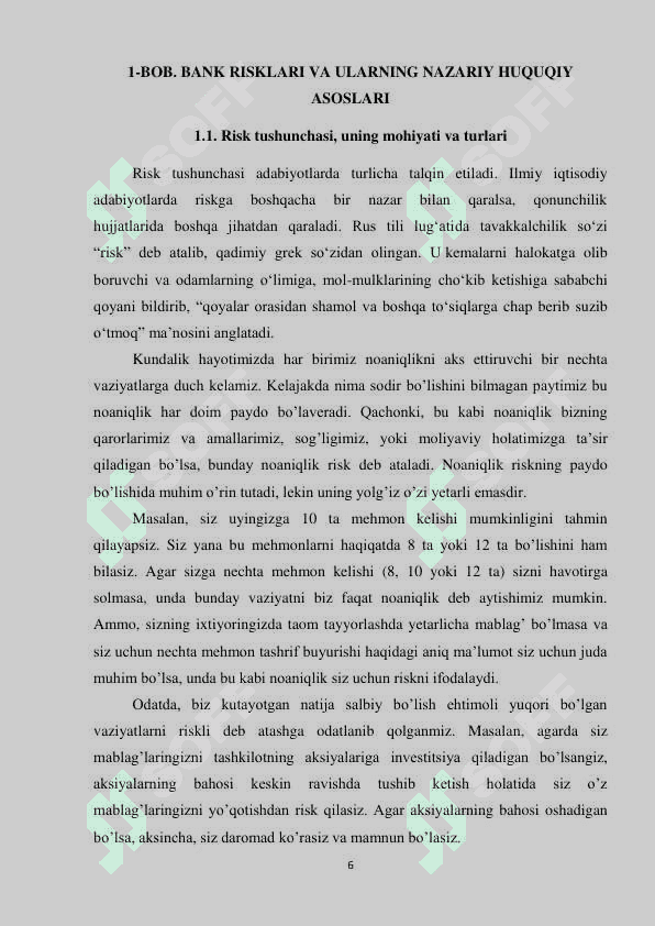 TIJORAT BANKLARIDA KREDIT RISKINI BOSHQARISH 6