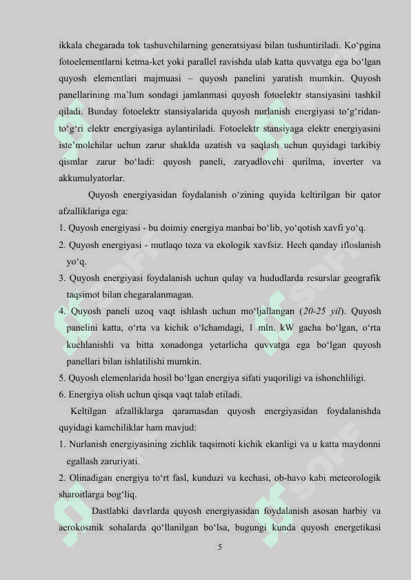 Quyosh panellari parametrlarini kompyuterda boshqariladigan qurilma yordamida aniqlash va natijalarni tahlil qilish 5