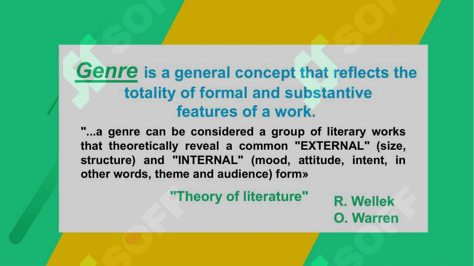 GENRE AND STYLE OF THE TEXT OUTLINE. TEXTS ANALYSIS OF THE POETIC GENRES 3