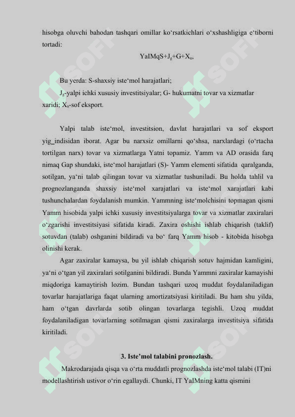 Prognozlashtirishda ekonometrik modellardan foydalanish 5
