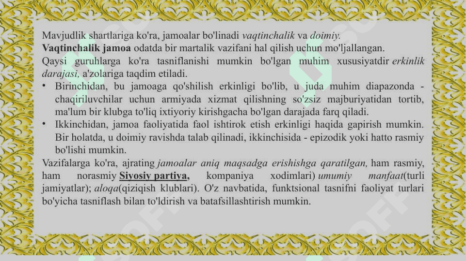 Mexnat jamoasi va uning shakllanishi 7
