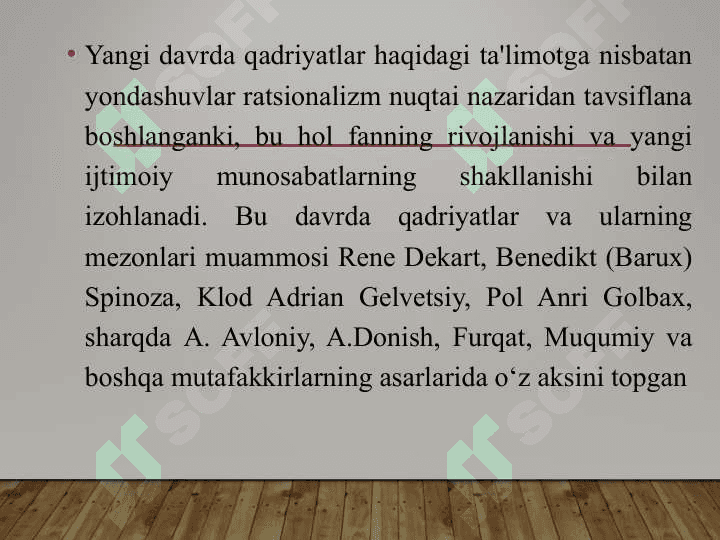 Qadriyatlar Falsafasi (aksiologyia) 7