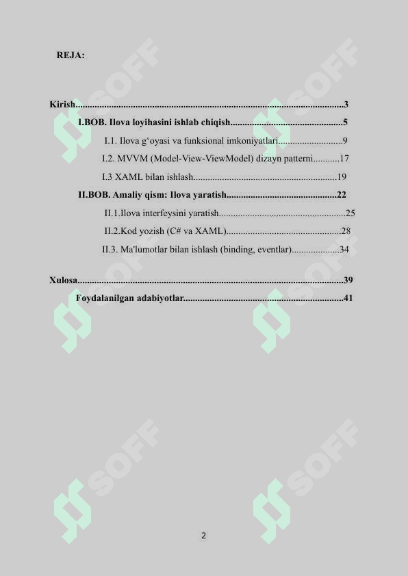 WPF texnologiyasi yordamida soda ilova yaratish 2