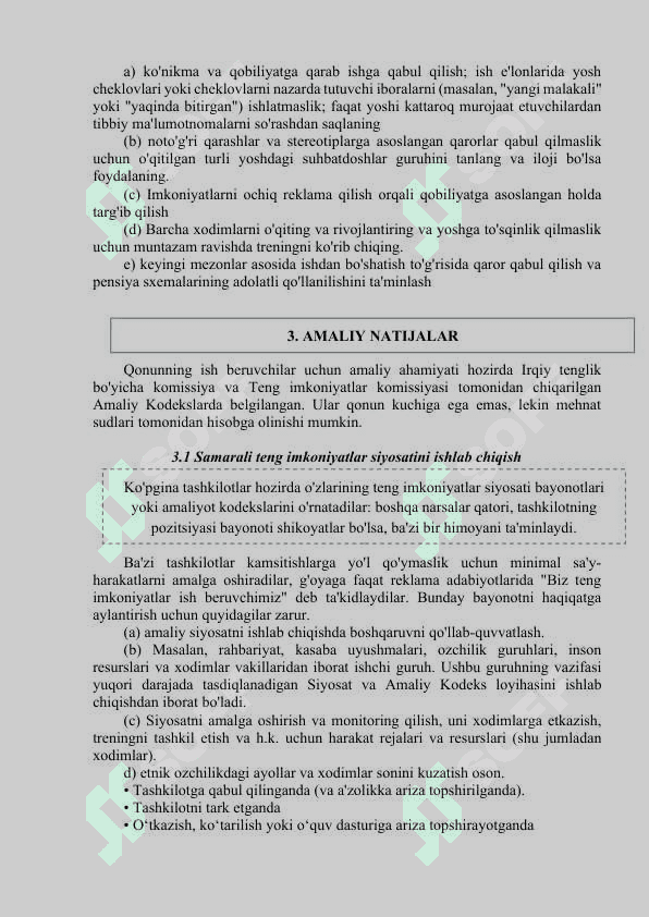 Xilma-xillik va teng imkoniyatlar 4
