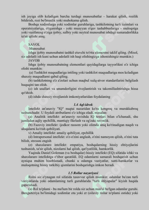 Shaxslar, guruhlar va jamoalar 4
