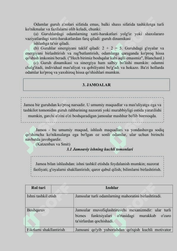 Shaxslar, guruhlar va jamoalar 7