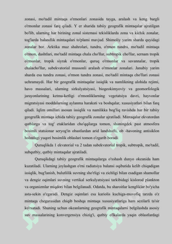 YER YUZASI TUZILISHINING ASOSIY XUSUSIYATLARI 4