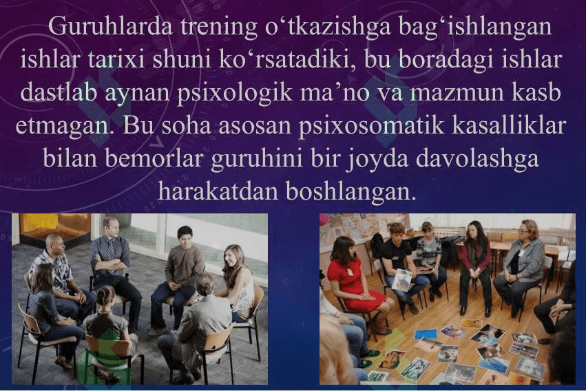 SOTSIAL PSIXOLOGIK TRENINGNI RIVOJLANISH TARIXI 2