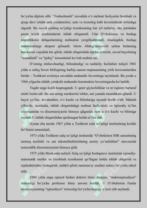I.A.KARIMOV OZBEKISTON RESPUBLIKASINING BIRINCHI PREZIDENTI 3