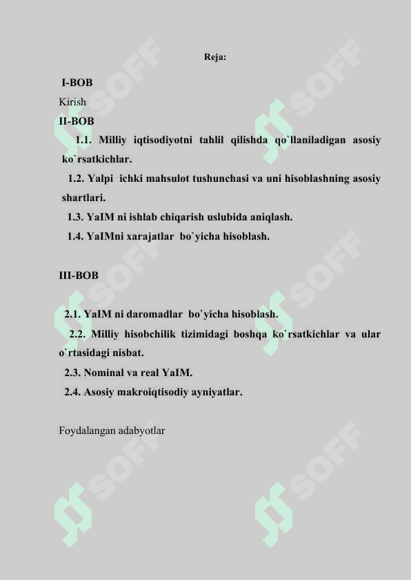Asosiy makroiqtisodiy koʻrsatkichlar 2