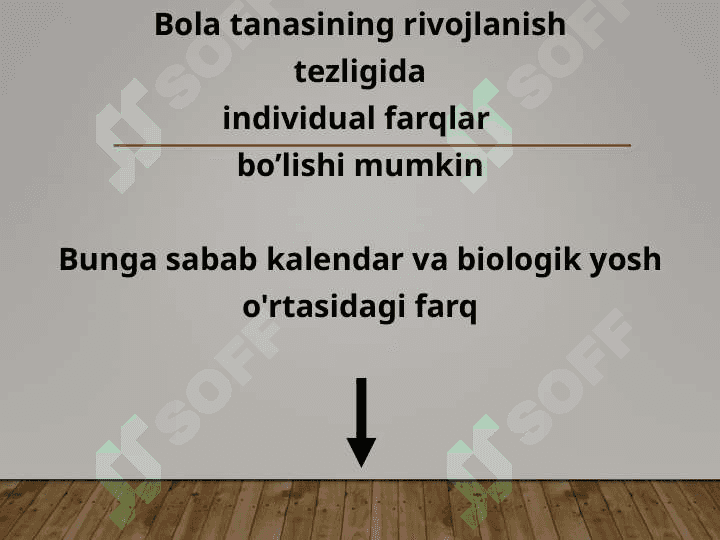 Bolalar va o’smirlar o’sishi va rivojlanishining umumiy qonuniyatlari 7
