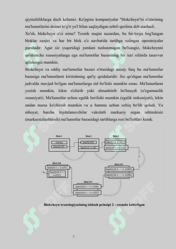 Foydalanuvchilar ma’lumotlari xavfsizligini blokcheyn texnologiyasi asosida ta’minlash usullari tahlili 7