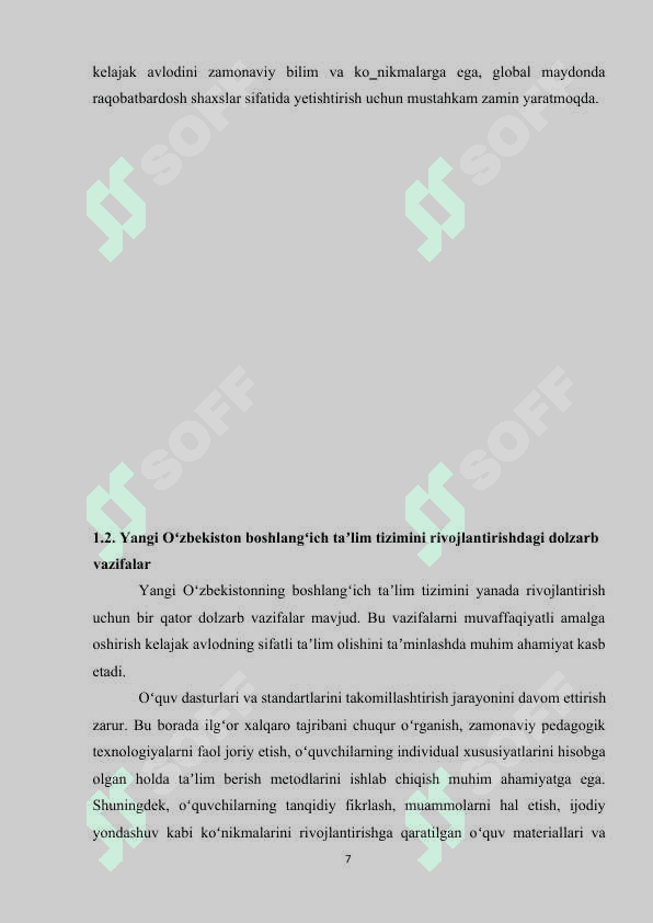 YANGI OʻZBEKISTONNING BOSHLANGʻICH TA'LIM BORASIDAGI  RIVOJLANGAN DAVLATLAR BILAN HAMKORLIKLARI 7