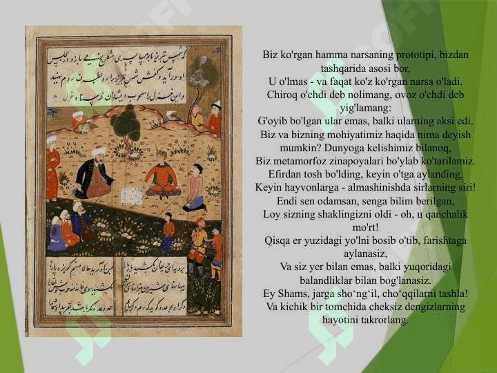 Tasavvuf bo'yicha diniy tadqiqotlar bo'yicha taqdimot 8