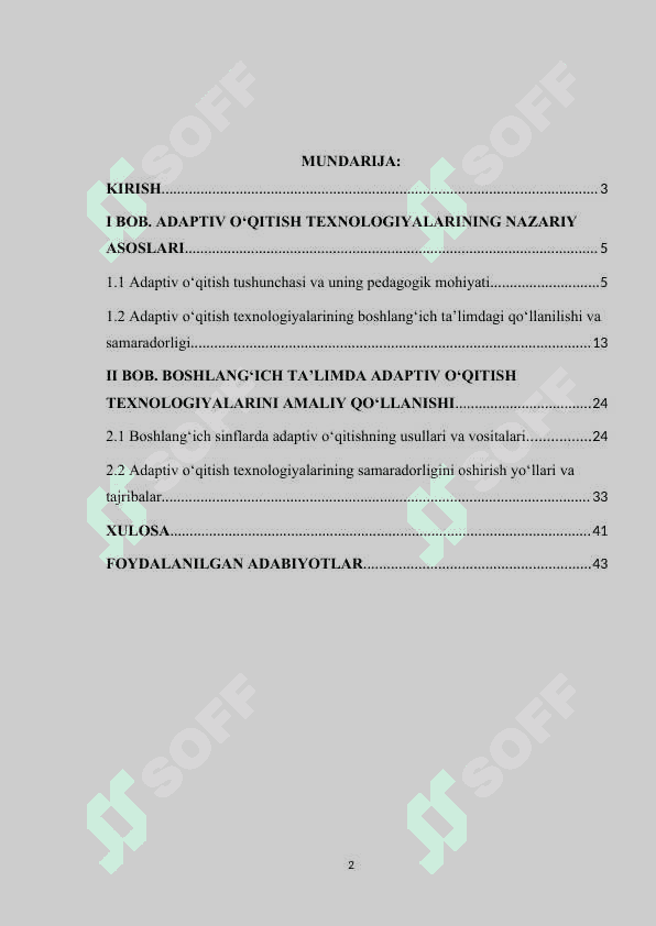 Boshlangʻich ta'limda adaptiv oʻqitish texnologiyalari 2