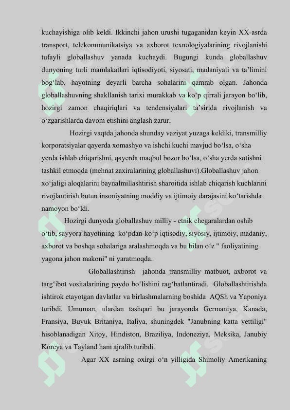 Globallashuv va uning mahalliy iqtisodiyotga ta'siri 4