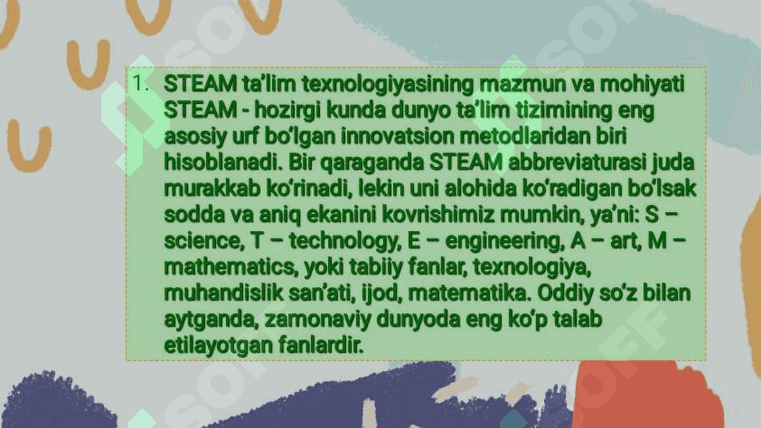 Maktabgacha taʼlimda STEAM taʼlim texnologiyasi 2