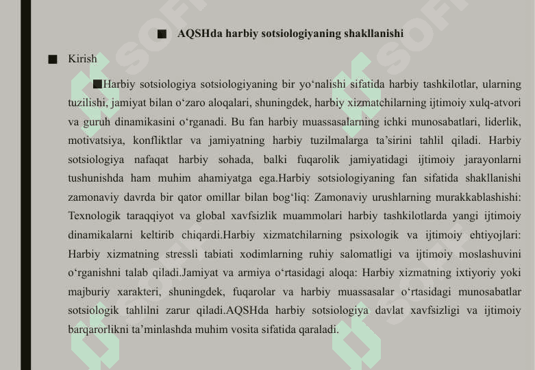 AQSH da harbiy sotsiologiyaning shakillanishi 25 3