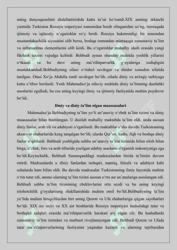 M. Behbudiy – Turkiston jadidlari otasi 25 6