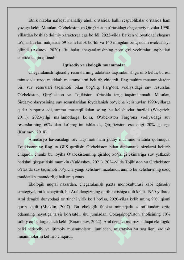 O‘rta Osiyoda olib borilgan milliy-hududiy chegaralanish  maqola 25 4