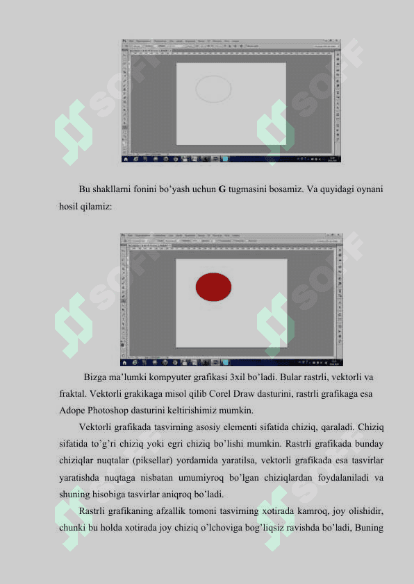 Adobe Photoshop dasturi interfeysini sozlash. Adobe photoshop dasturida tuli uskunalar yordamida tasvir yaratish. 3
