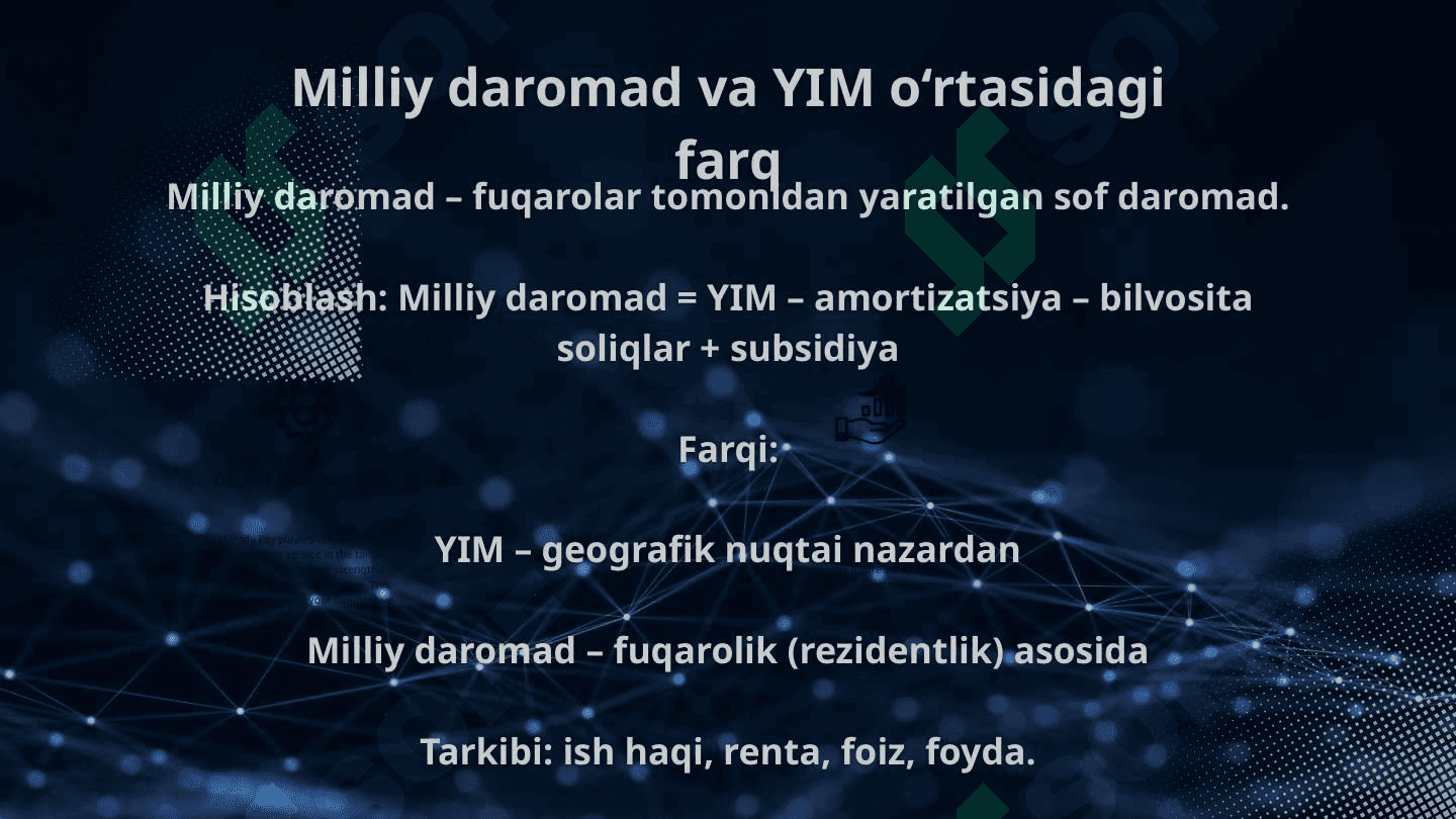 Yalpi ichki maxsulot va milliy daromad 4