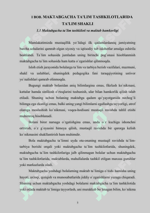 Maktabgacha ta'lim tashkilotlarida ta'lim shakli 4