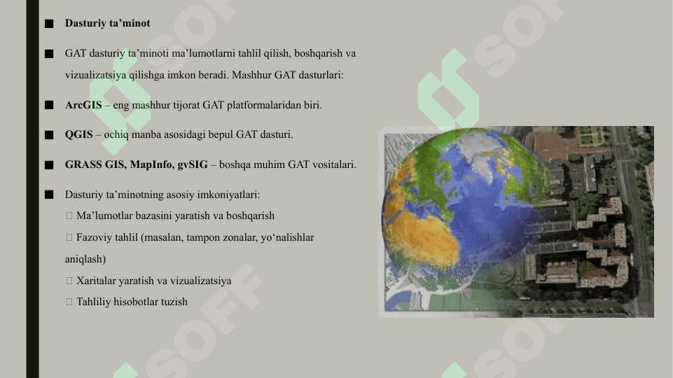 Geografik axborot tizimlari tarkibi 5