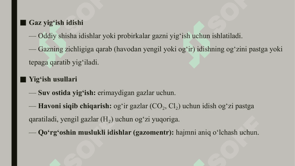 Gazlarni olish uchun asboblar bilan tanishish va ularni yig‘ish. Distillyatorning ishlash prinsipi bilan tanishish 4