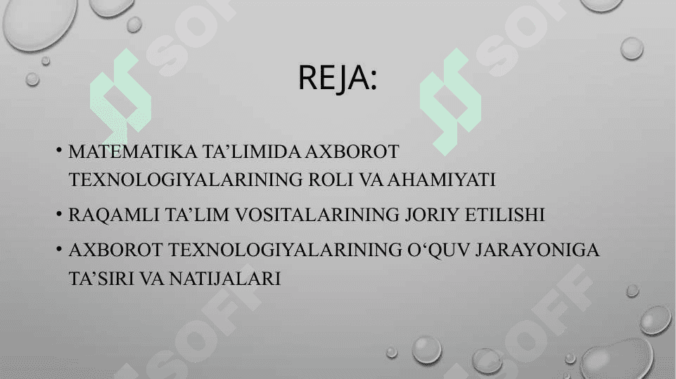 Matematik ta’limda axborot texnologiyalarining joriy qilinishi.pptx 2