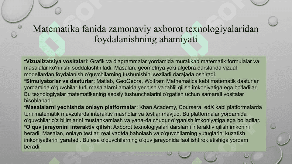 Matematik ta’limda axborot texnologiyalarining joriy qilinishi.pptx 4