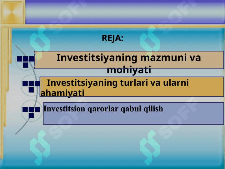 Investitsion qarorlar qabul qilish asoslari 2