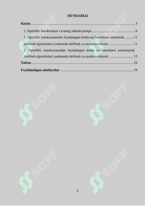 OpenSSL kutubxonasi va undan foydalanish (shifrlash/deshifrlash 2
