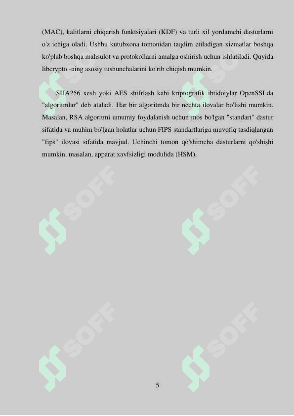 OpenSSL kutubxonasi va undan foydalanish (shifrlash/deshifrlash 5