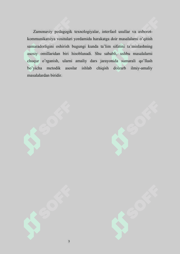 HARAKATGA DOIR MASALALAR BILAN ISHLASH METODIKASI 3