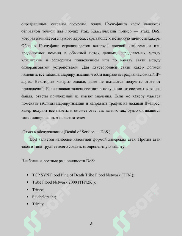 Типичные сетевые атаки 5