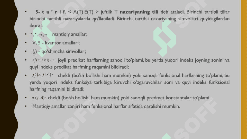 To`liqsizlik haqidagi Gyodel teoremasi 8