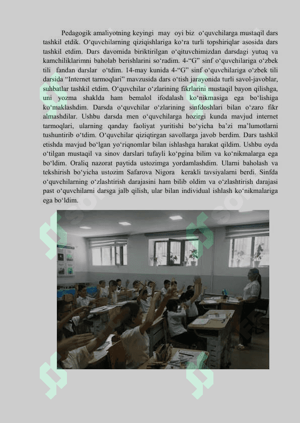 Amaliyot hisoboti 6