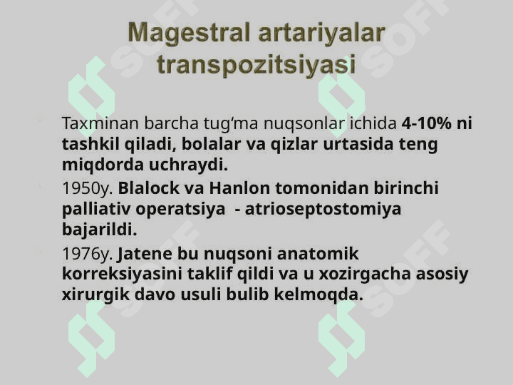 Qon tomir sistemasi tug'ma anomaliyalari 6