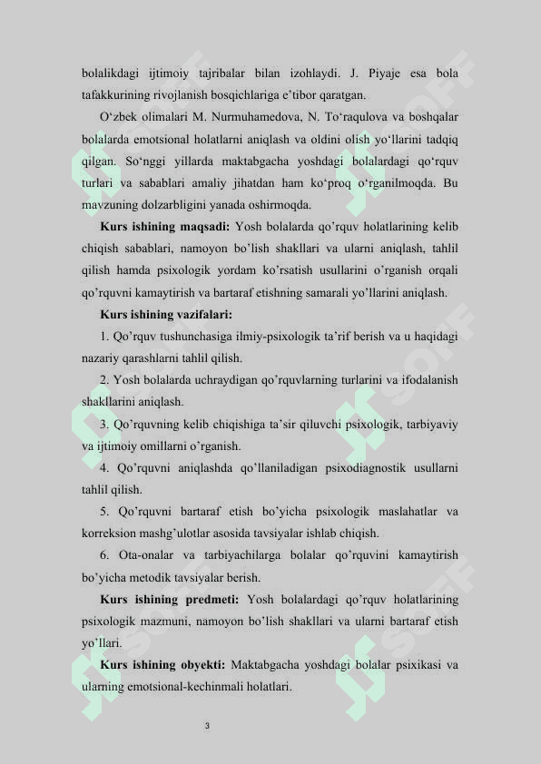 YOSH BOLALARDA QO’RQUV VA UNING PSIXOLOGIK SABABLARI 3