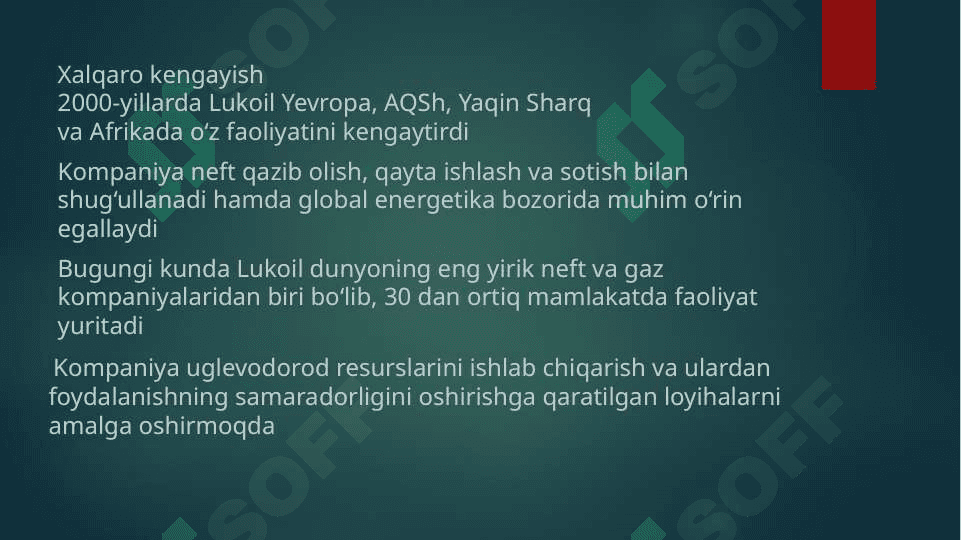 LUKOIL Lukoil va Oʻzbekiston: Hamkorlik tarixi, rivojlanishi va kelajakdagi rejalar 3