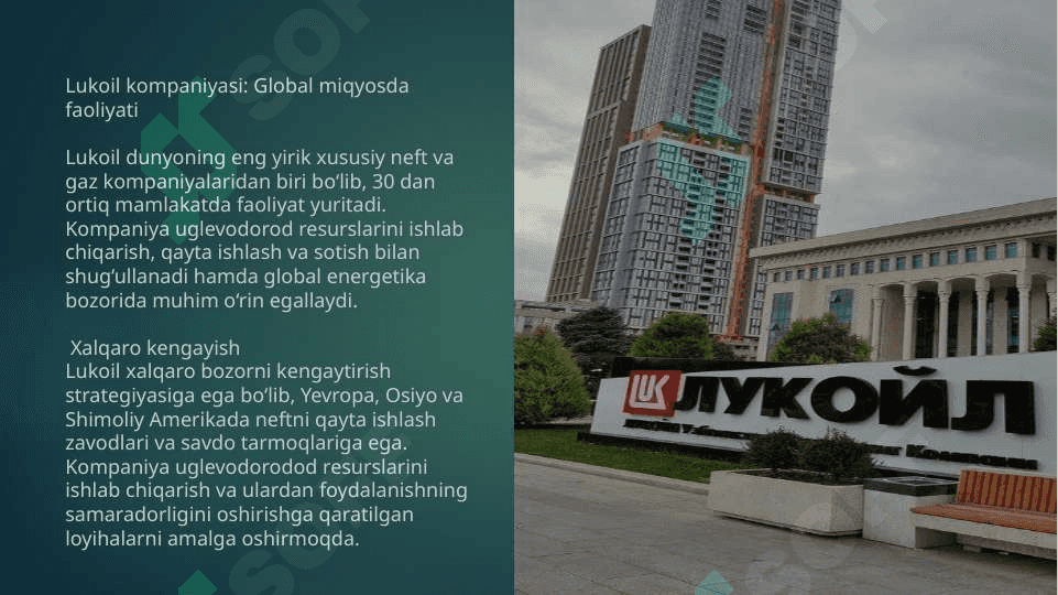 LUKOIL Lukoil va Oʻzbekiston: Hamkorlik tarixi, rivojlanishi va kelajakdagi rejalar 4