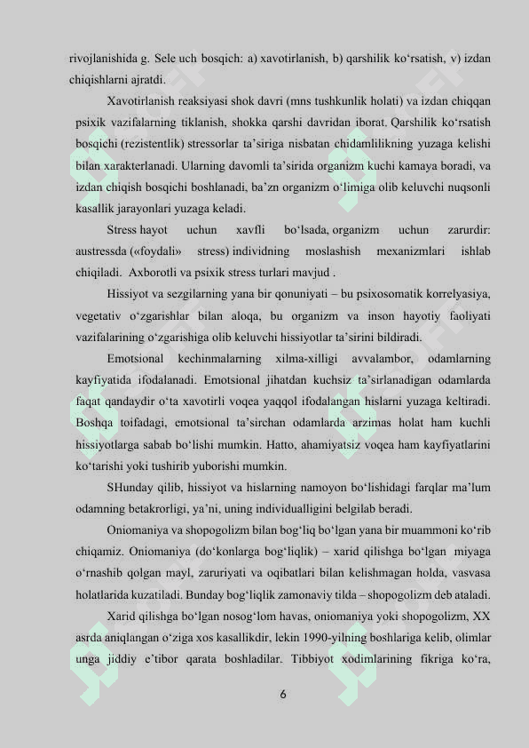 Emotsional xolatlar 6
