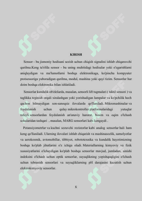 Issiqxona harorati 15 gradusda ushlab turuvchi tizimni dastur va loyixasini yaratish xonadagi temperature qiymatini 16x2 LCD monitoriga 2 second orasida jo’natib turish dasturini yaratish 6