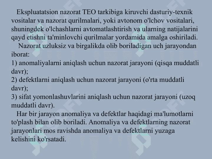Optik aloqa tizimlarining texnik ekspluatatsiyasi. 6